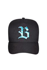 Boné Blck Logo Basic Preto detalhes Azul