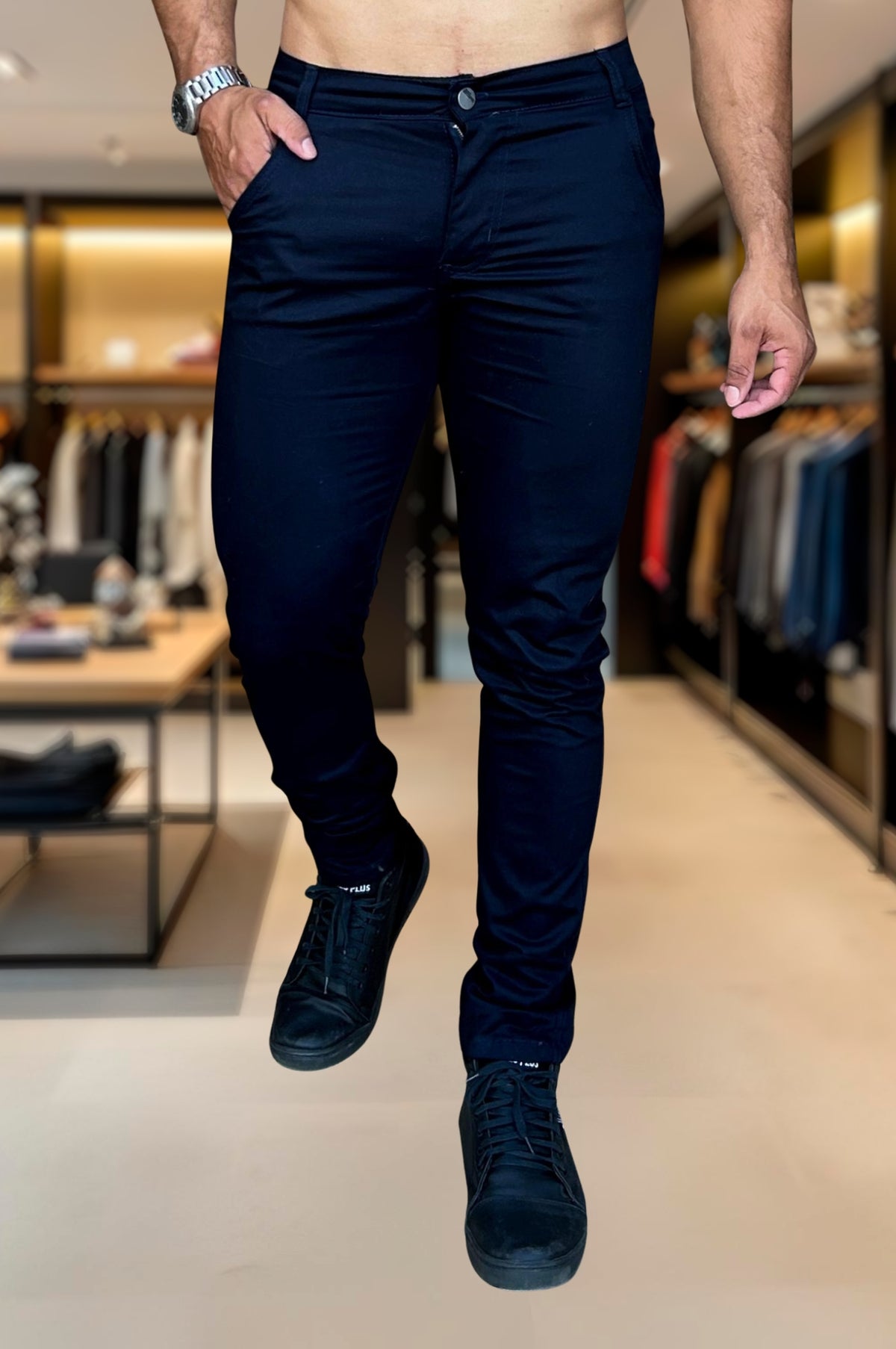 Calça Alfaiataria Skinny Slim Sarja Premium