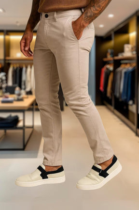 Calça Alfaiataria Skinny Slim Sarja Premium