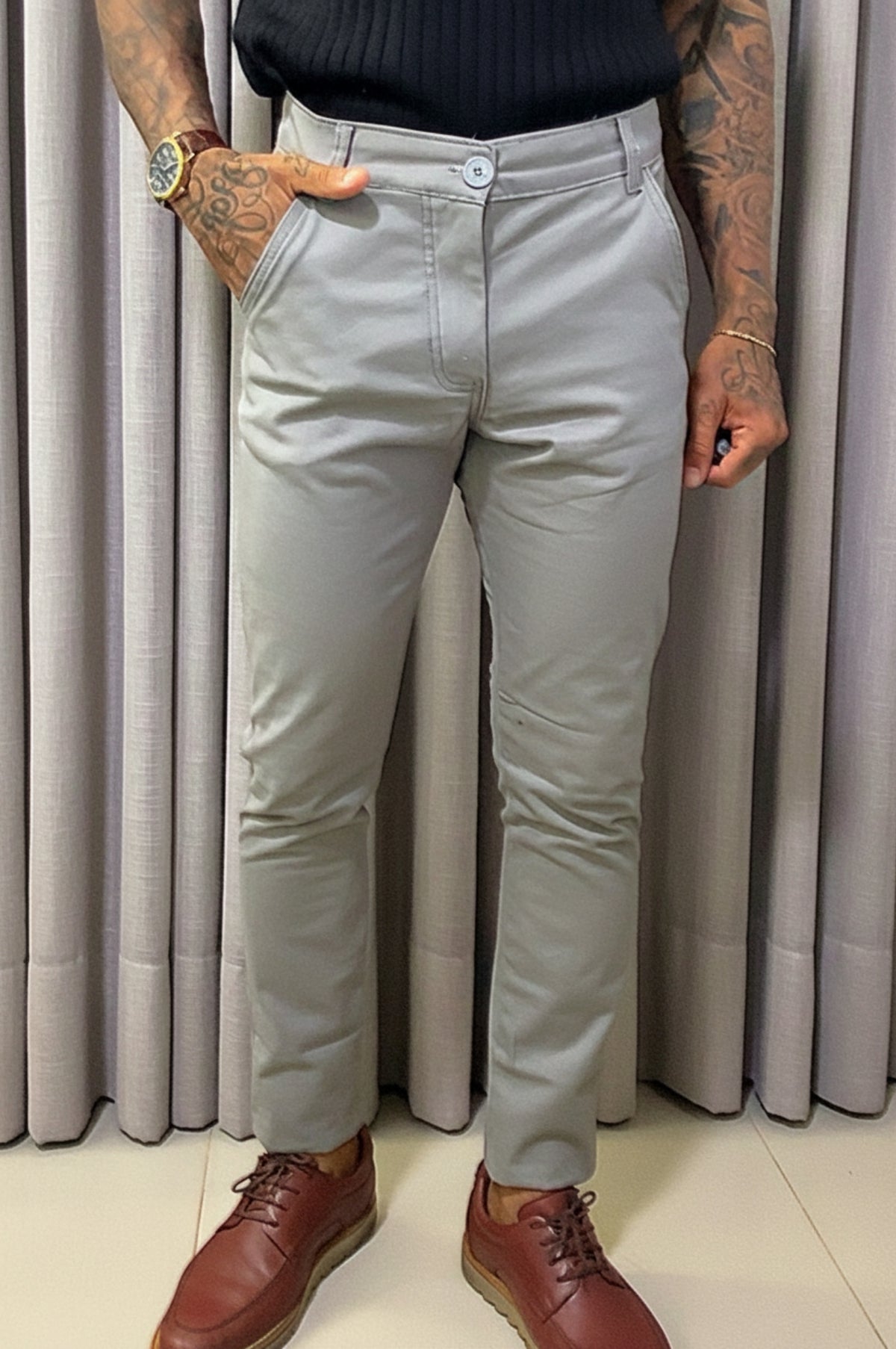 Calça Alfaiataria Skinny Slim Sarja - Flay