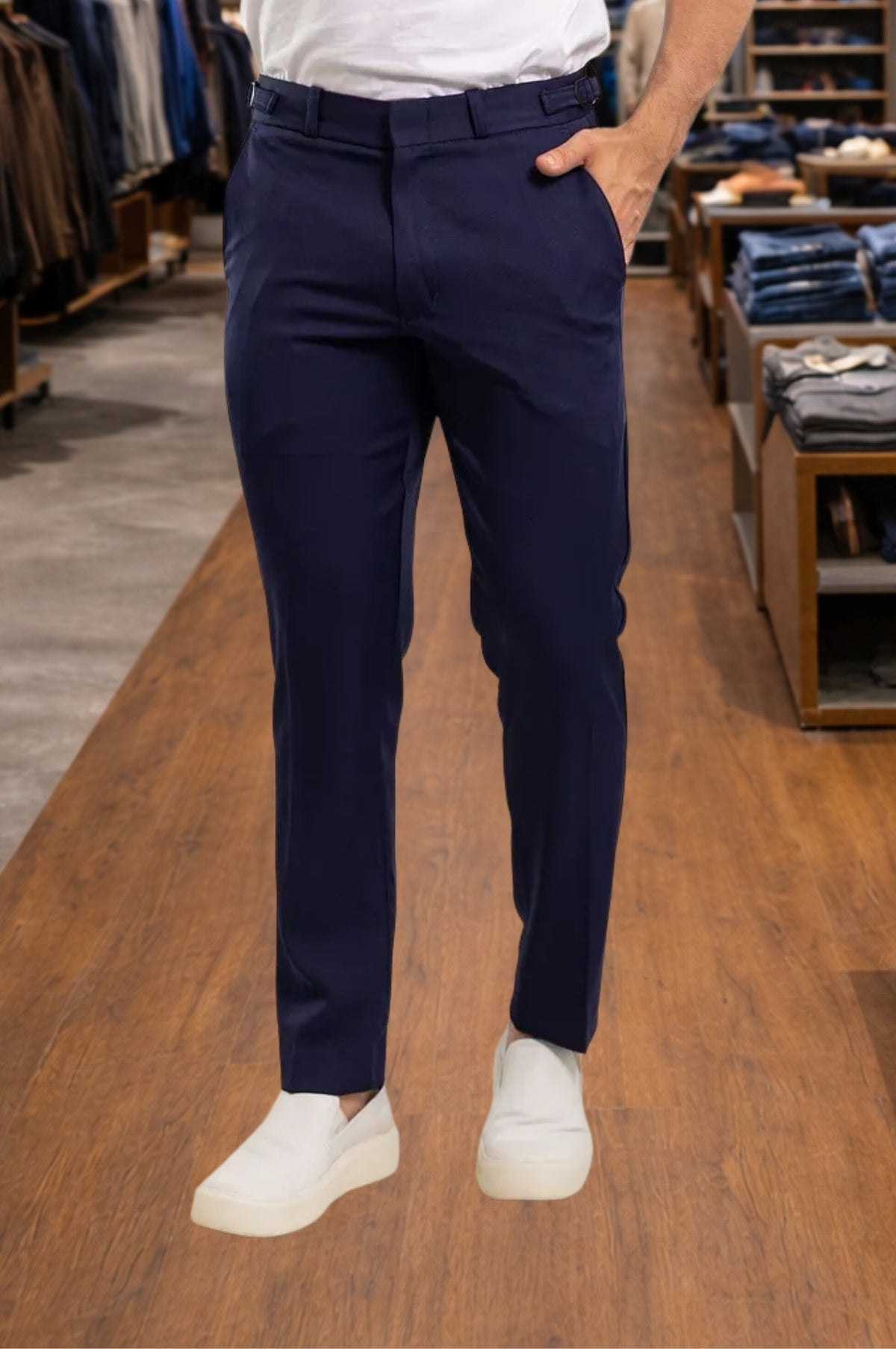 Calça Alfaiataria Slim Ajuste Lateral Premium