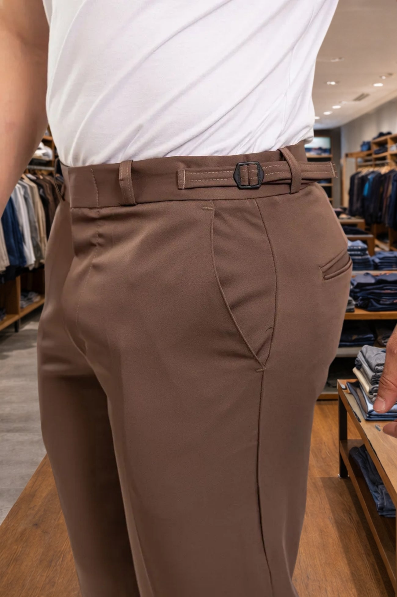 Calça Alfaiataria Slim Ajuste Lateral Premium
