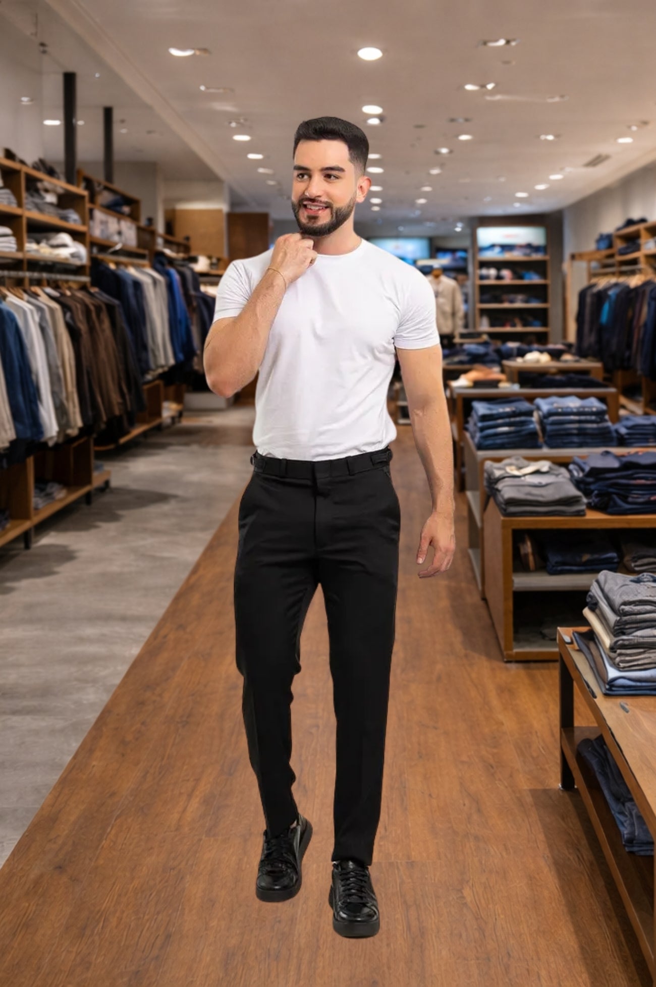 Calça Alfaiataria Slim Ajuste Lateral Premium