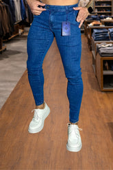 Calça Skinny Jeans Escuro True Hero