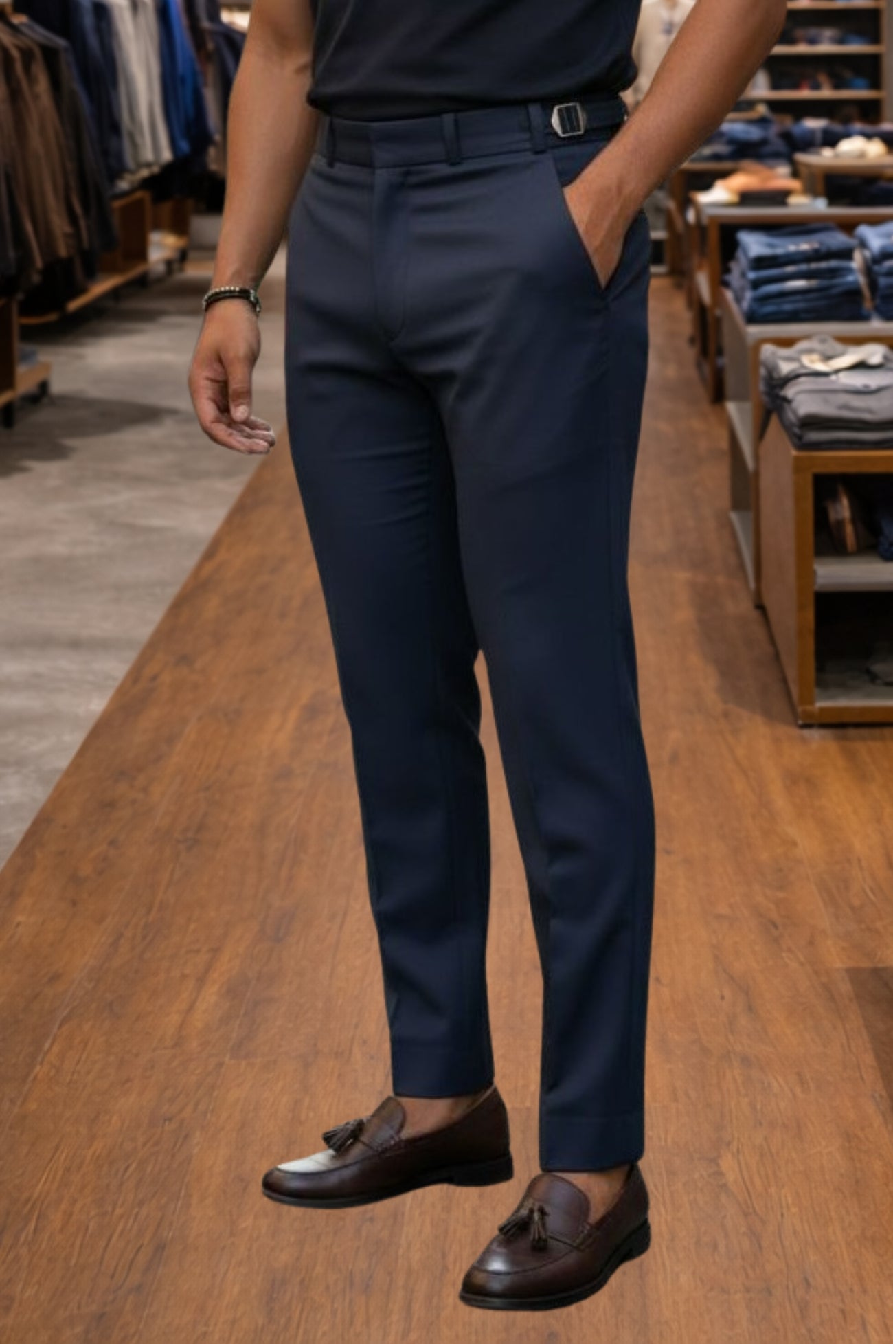 Calça Alfaiataria Slim Ajuste Lateral Premium