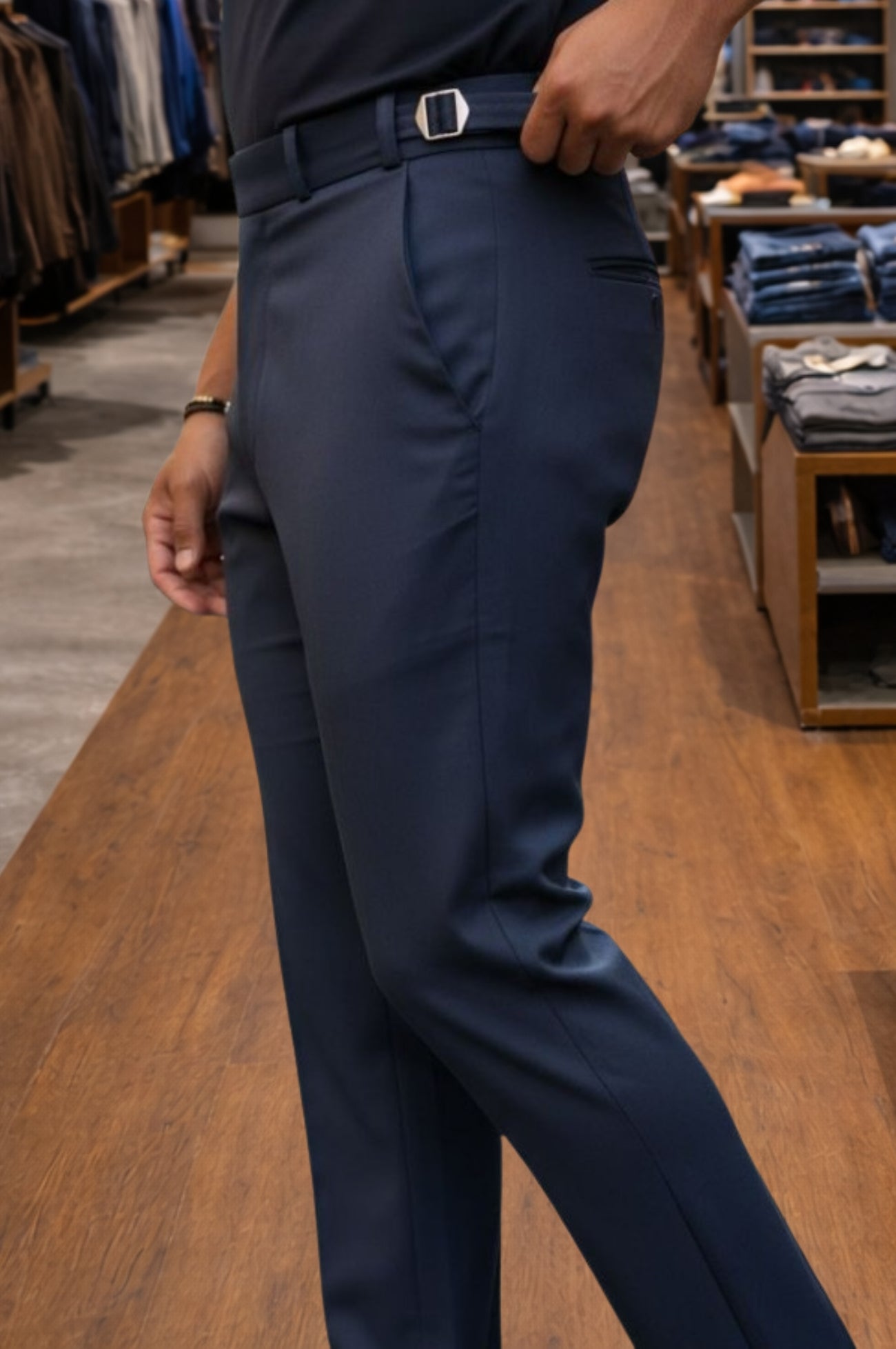 Calça Alfaiataria Slim Ajuste Lateral Premium