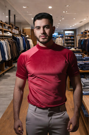 Camisa Gola Média Raglan