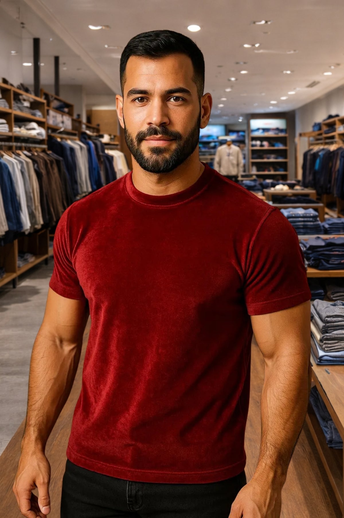 Camisa Gola Média Raglan