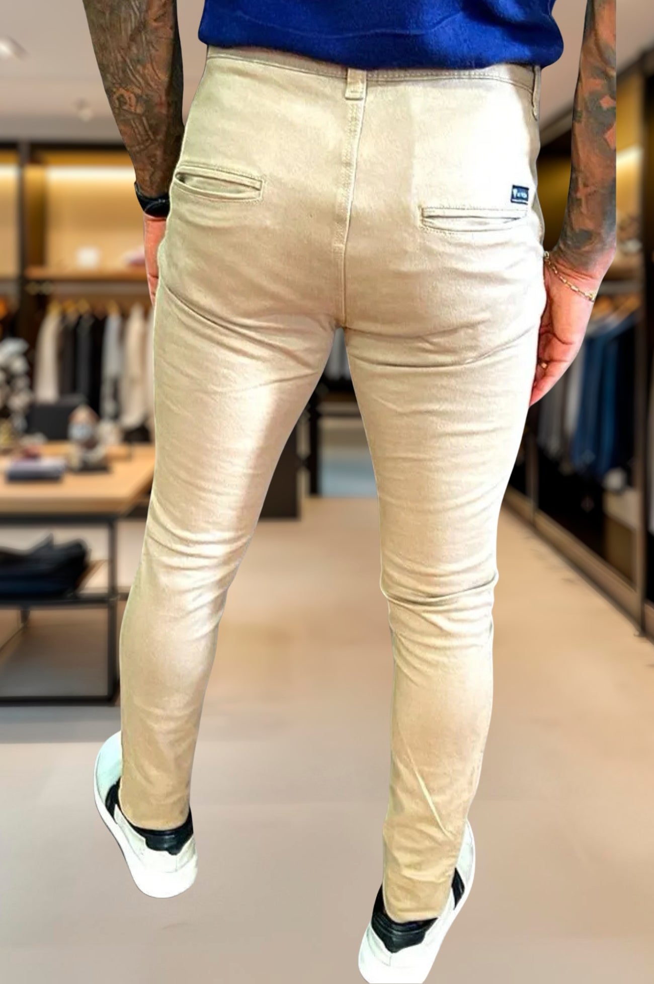 Calça Alfaiataria Skinny Slim Sarja Premium
