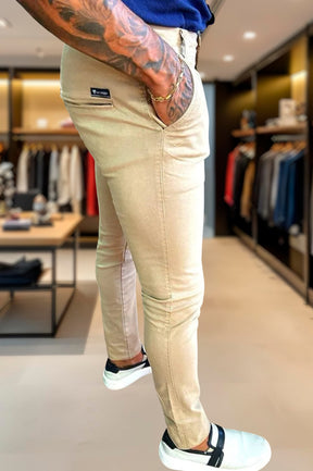 Calça Alfaiataria Skinny Slim Sarja Premium