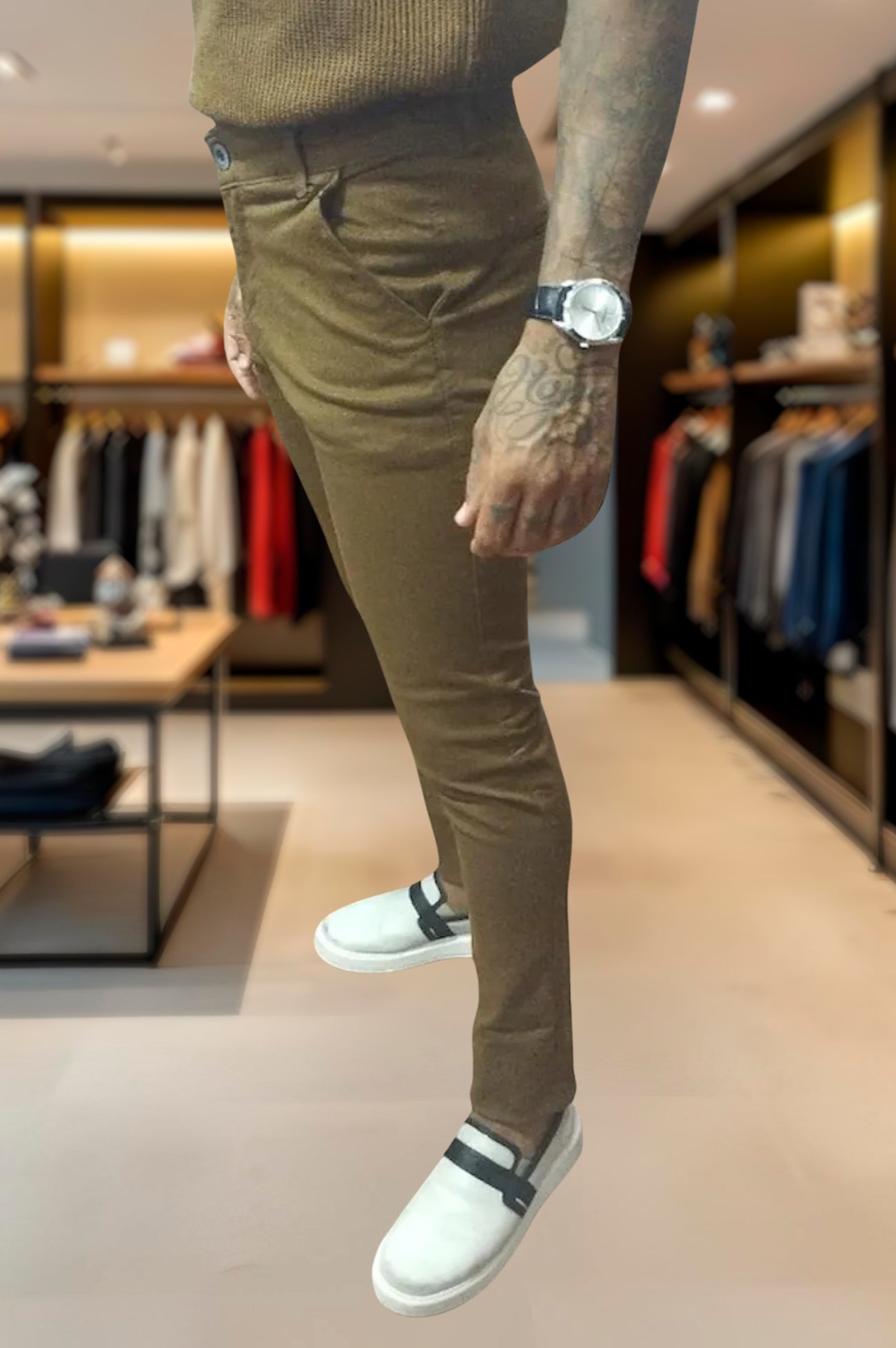 Calça Alfaiataria Skinny Slim Sarja Premium
