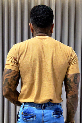 Camisa Gola Média Texturizada
