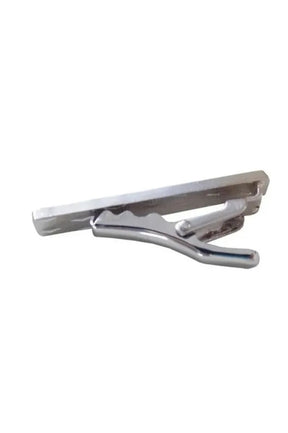 Kit 5 Prendedor De Gravata Slim Flay Prata