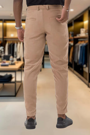Calça Alfaiataria Ajuste Lateral Slim Sarja Brim
