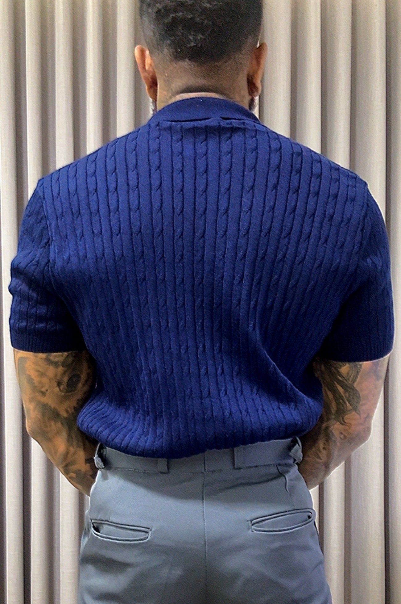 Polo Tricot Texturiazada