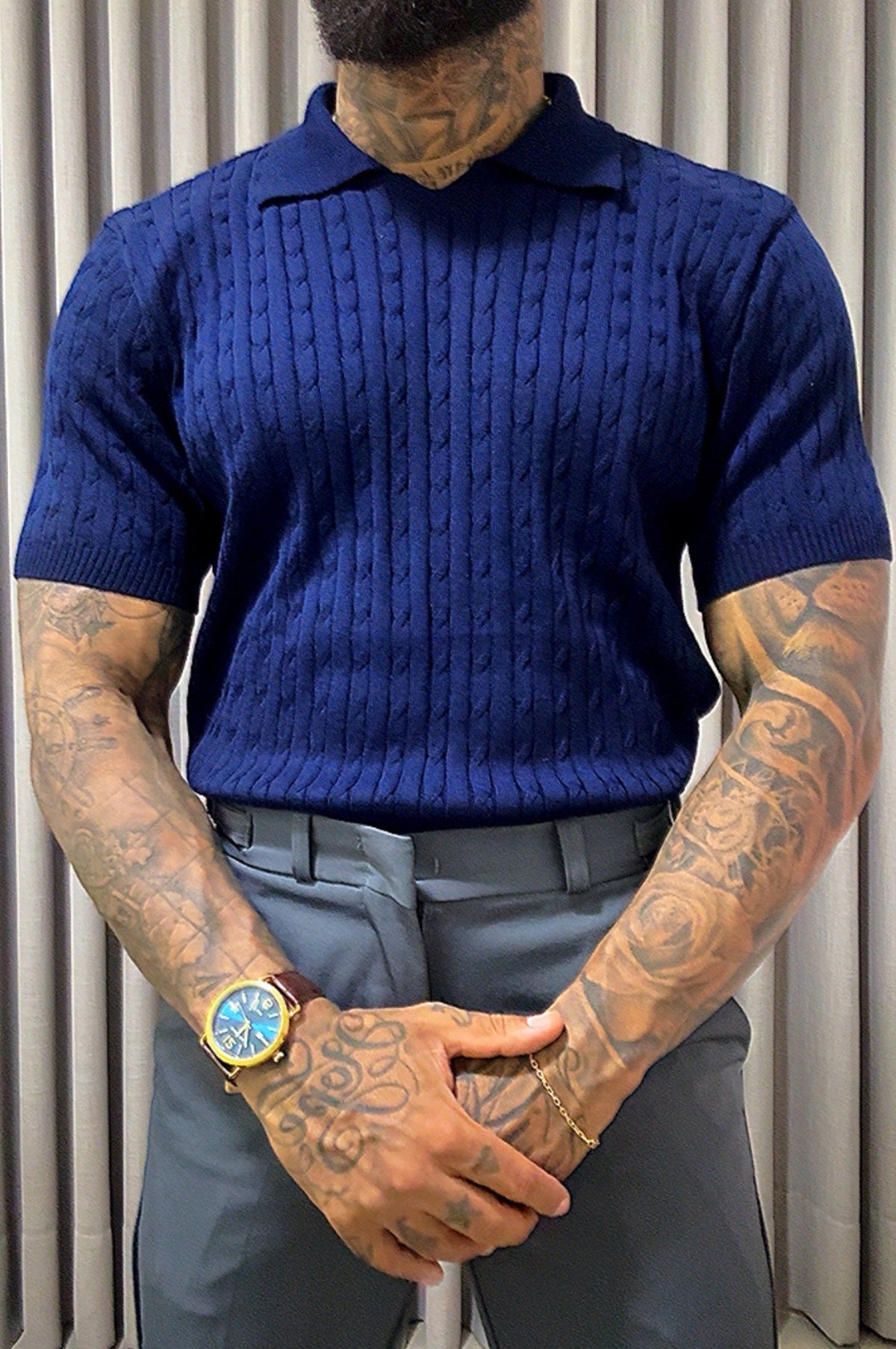 Polo Tricot Texturiazada