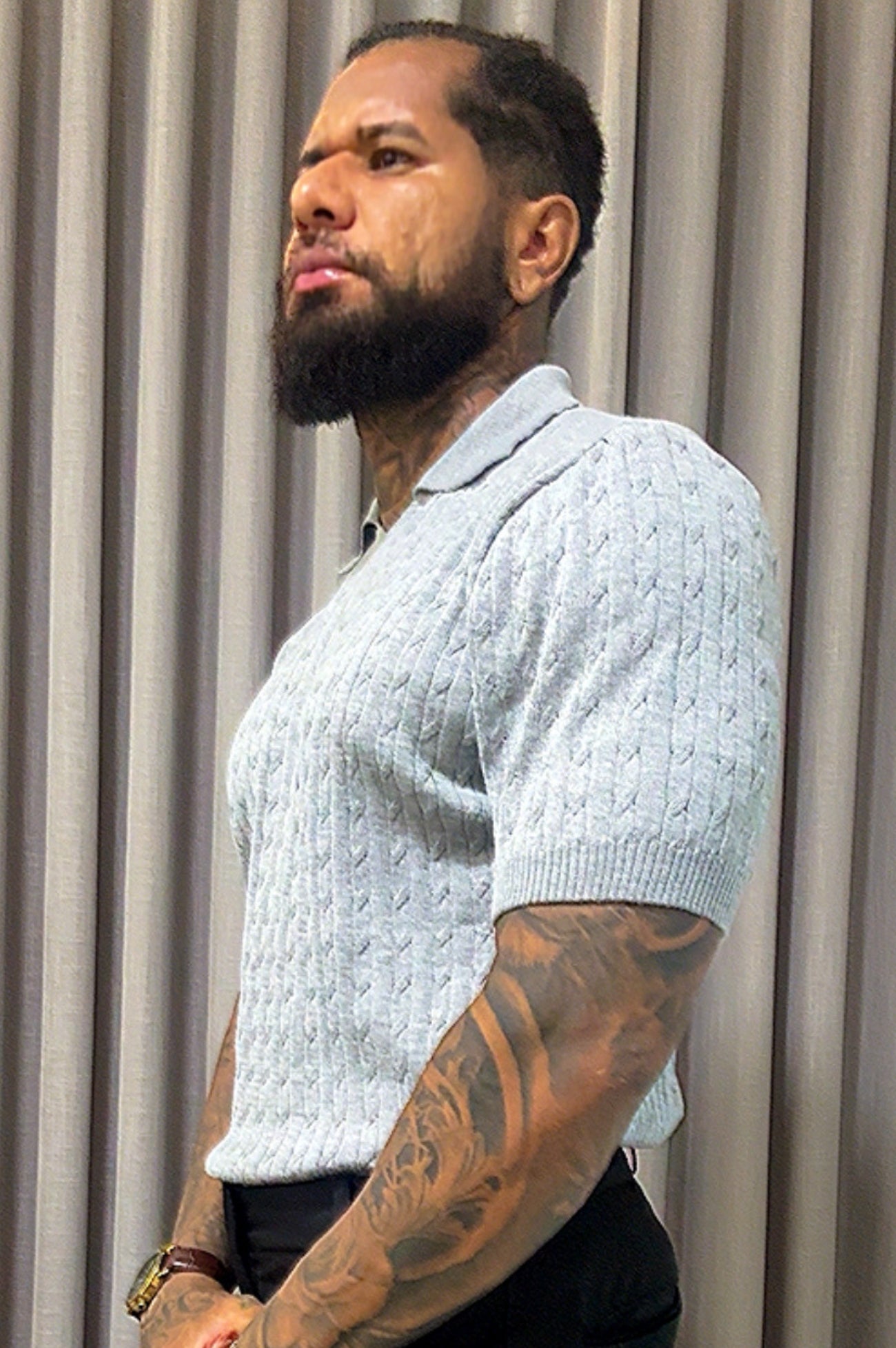 Polo Tricot Texturiazada