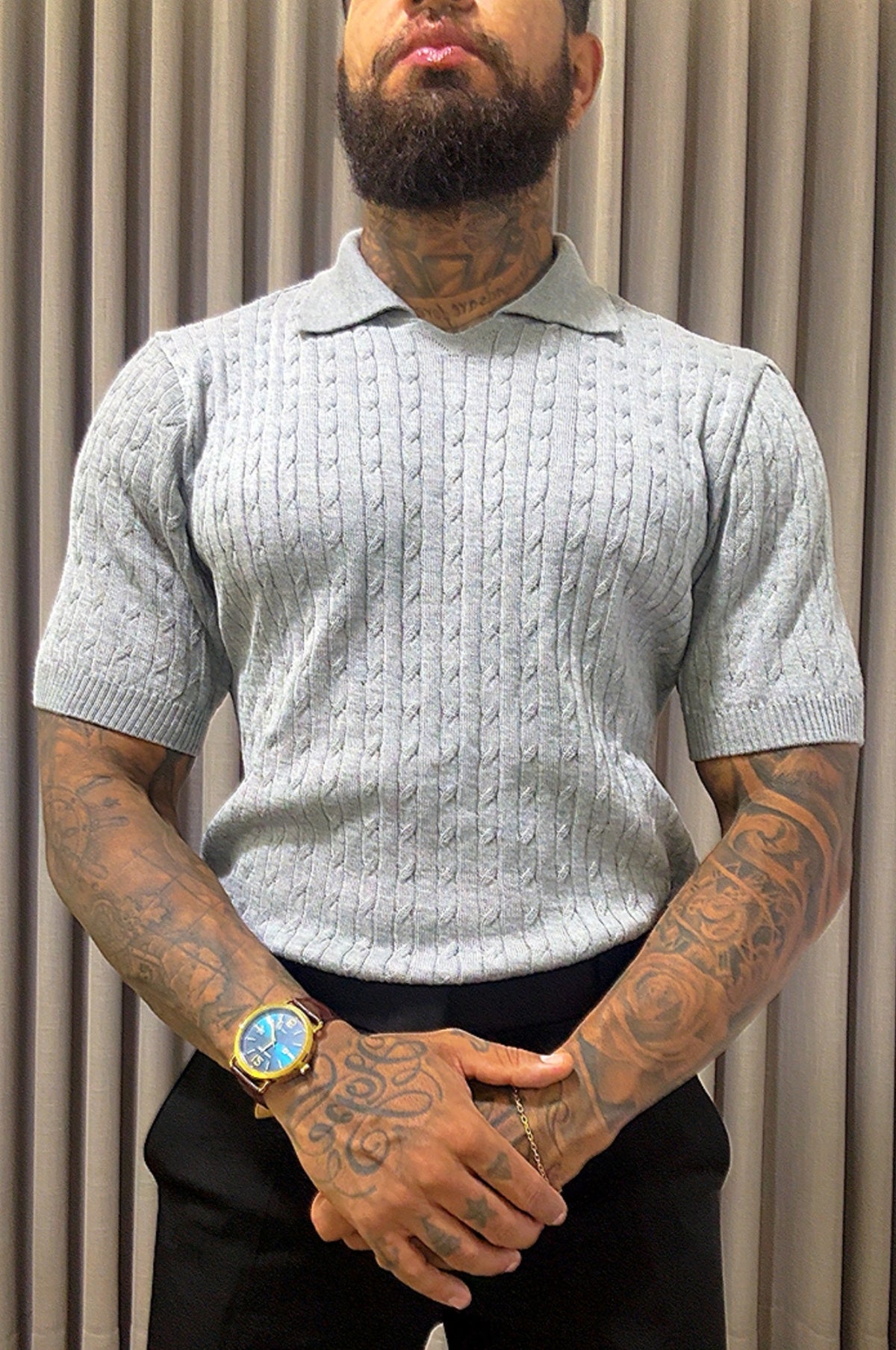 Polo Tricot Texturiazada