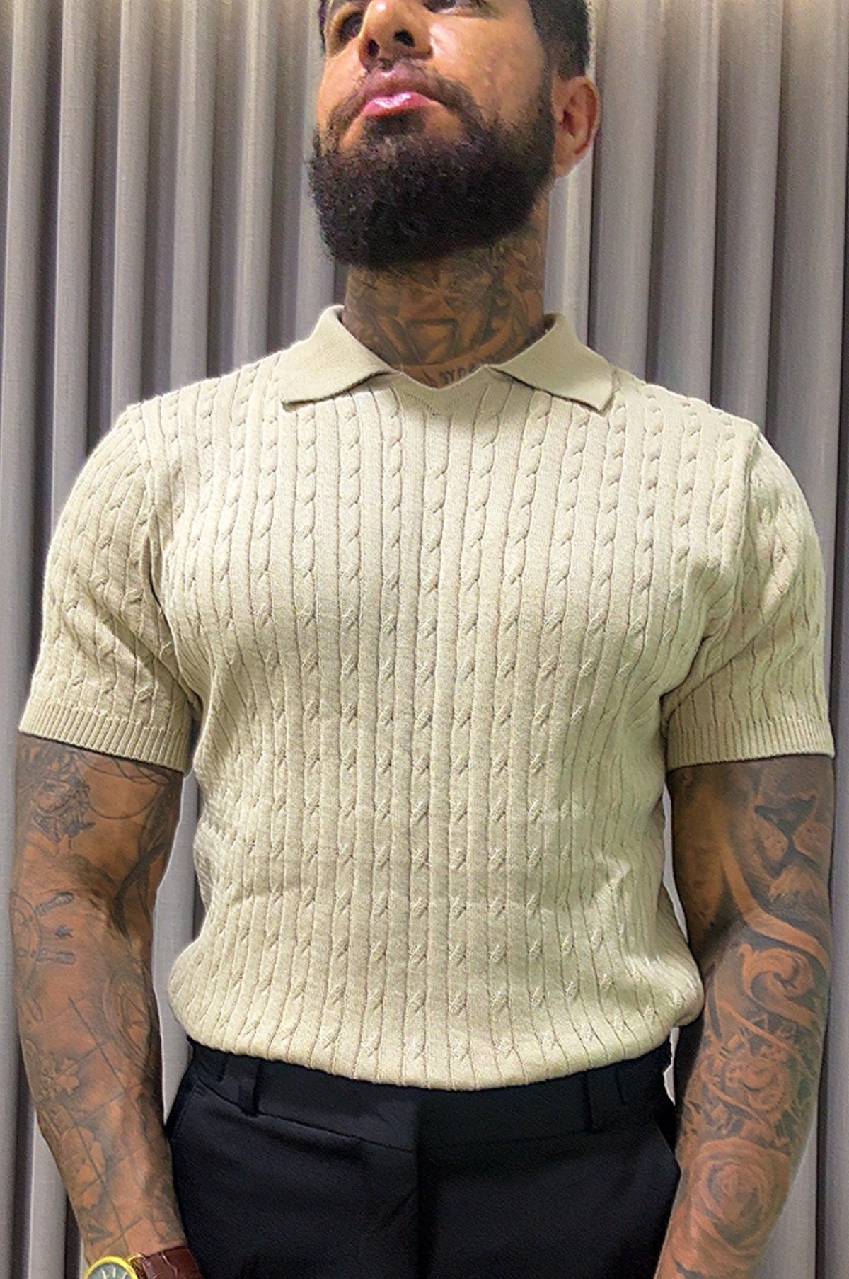 Polo Tricot Texturiazada