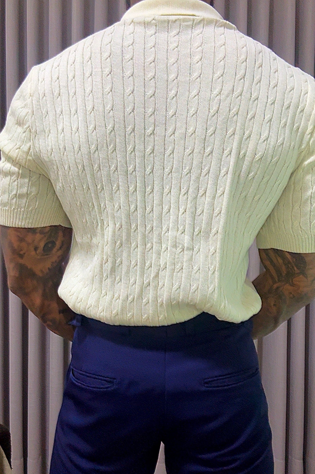Polo Tricot Texturiazada