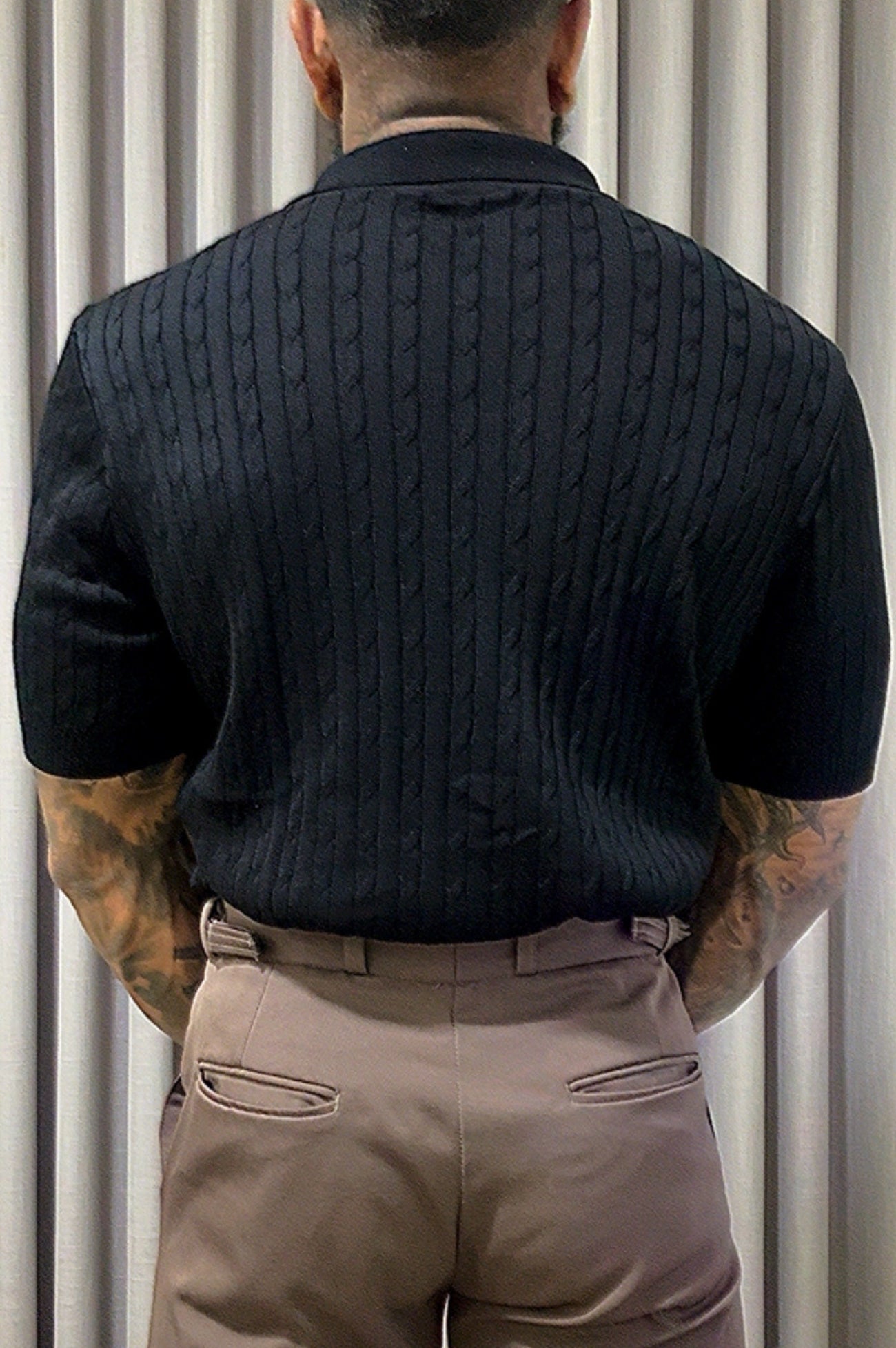 Polo Tricot Texturiazada
