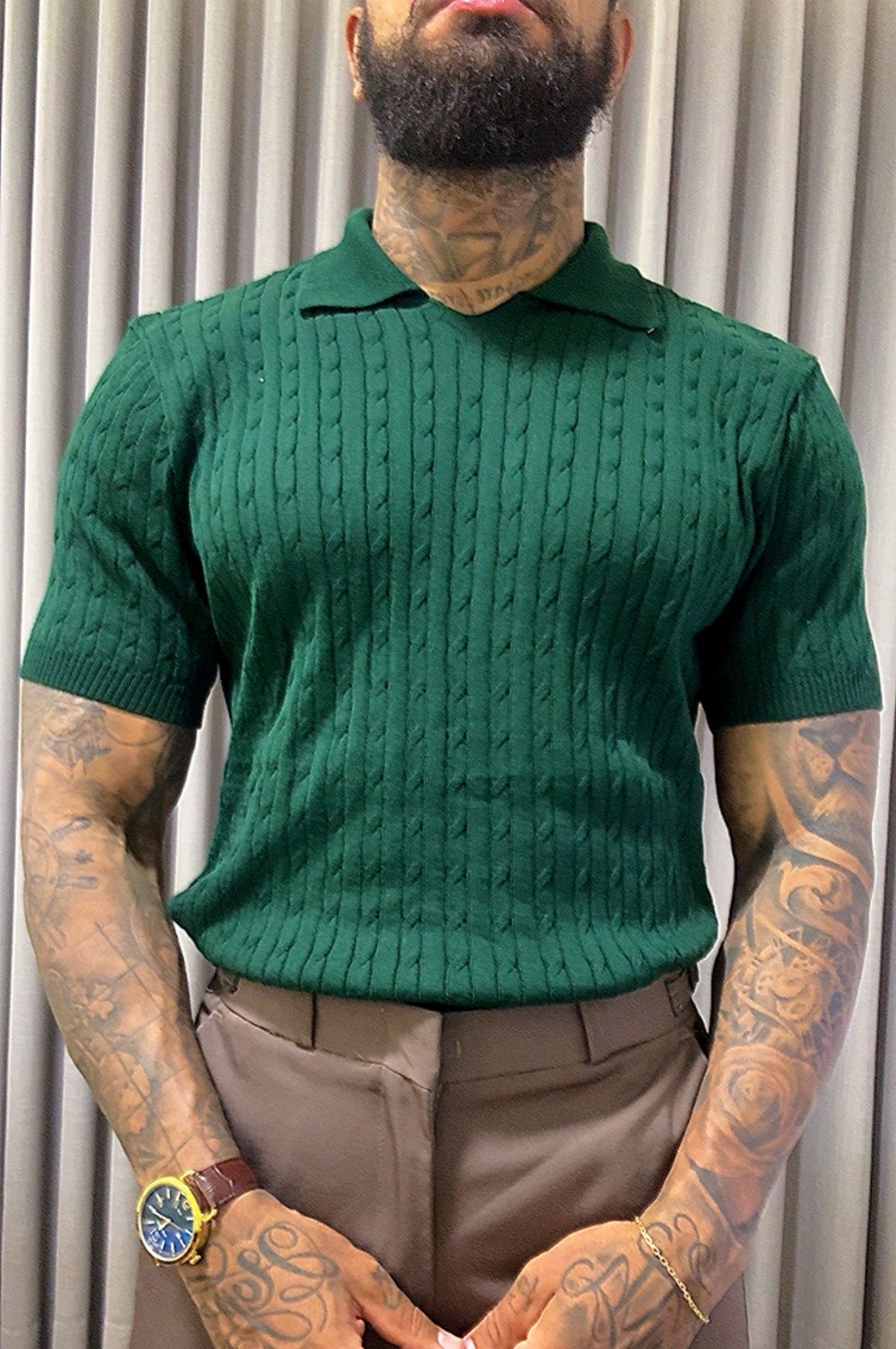 Polo Tricot Texturiazada