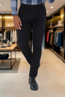 Calça Alfaiataria Ajuste Lateral Slim Sarja Brim