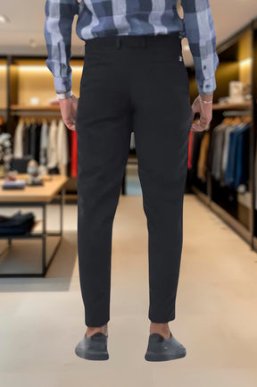 Calça Alfaiataria Ajuste Lateral Slim Sarja Brim