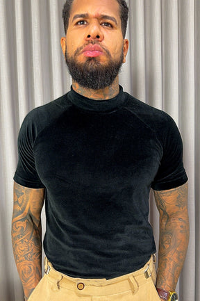 Camisa Gola Média Raglan