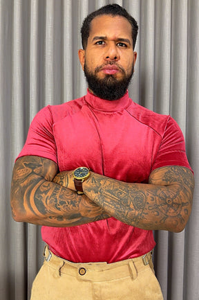 Camisa Gola Média Raglan
