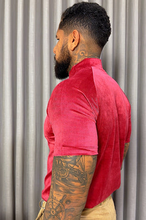 Camisa Gola Média Raglan