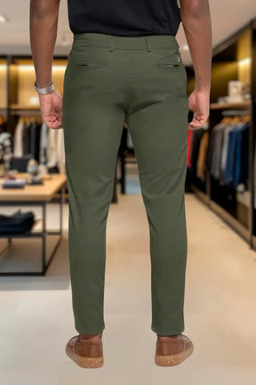 Calça Alfaiataria Ajuste Lateral Slim Sarja Brim