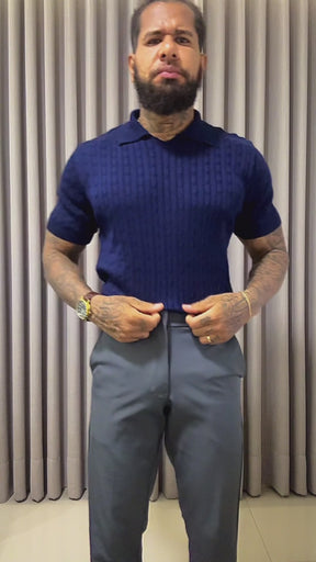 Polo Tricot Texturiazada