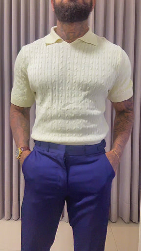 Polo Tricot Texturiazada